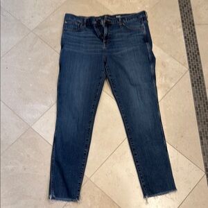 J.Crew Vintage Slim Straight Sz32T Women's Jeans w raw hem